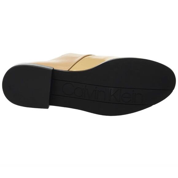 Calvin Klein Aracely Oxfords Loafers Patent Leather Tan Size 8 - Picture 14 of 16